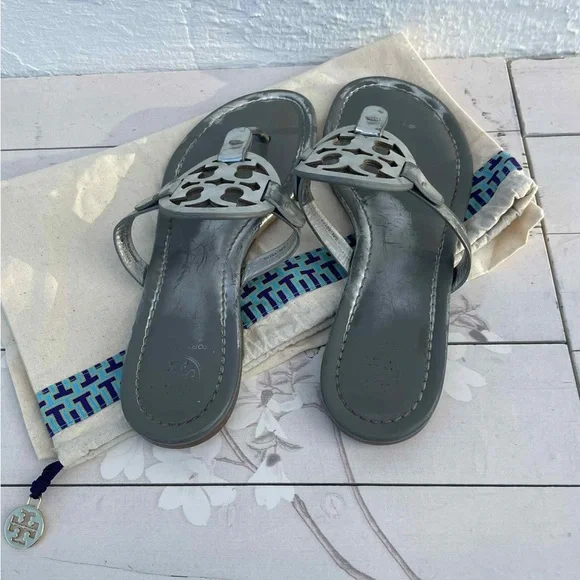 Tory Burch Gray Sandals - Picture 2 of 7